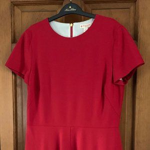 Brooks Brothers Red Fleece Red A-Line Dress 12 NWT
